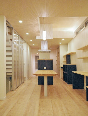 空間を保った狭小住宅の施工事例画像